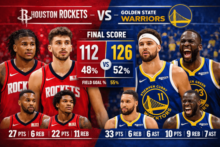 Houston Rockets vs Golden State Warriors Match Player Stats