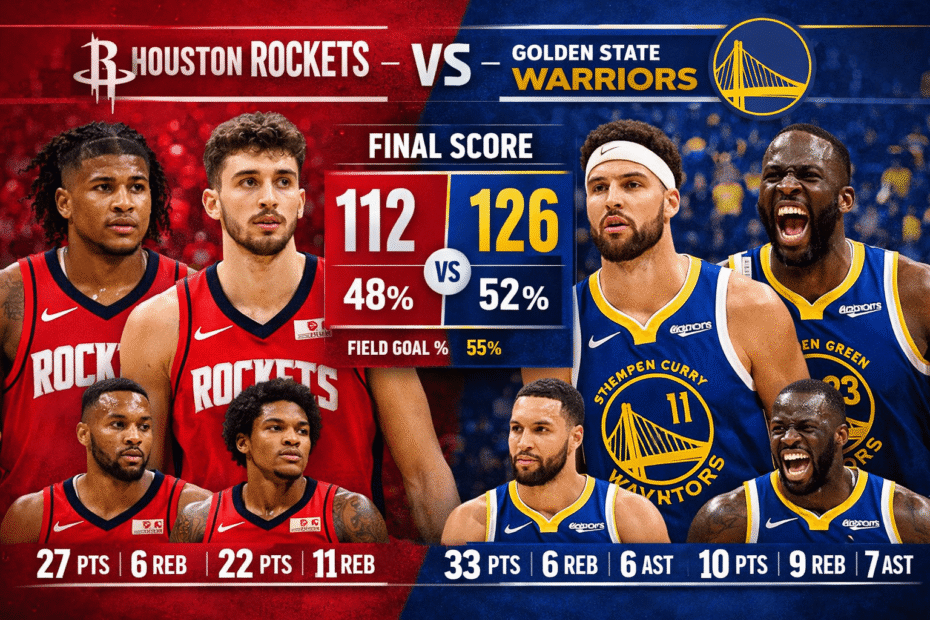 Houston Rockets vs Golden State Warriors Match Player Stats