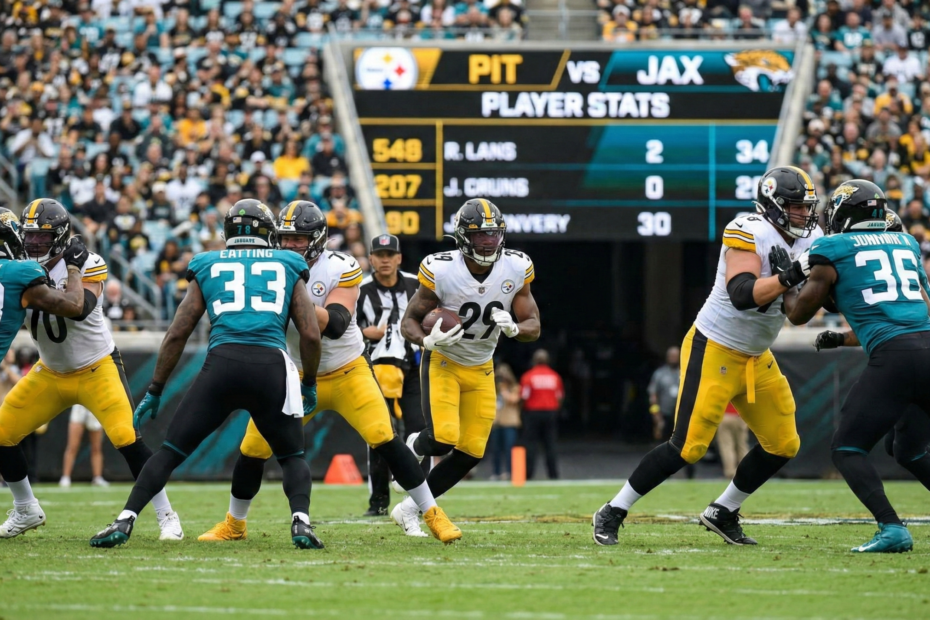 Pittsburgh Steelers vs Jacksonville Jaguars Match Player Stats
