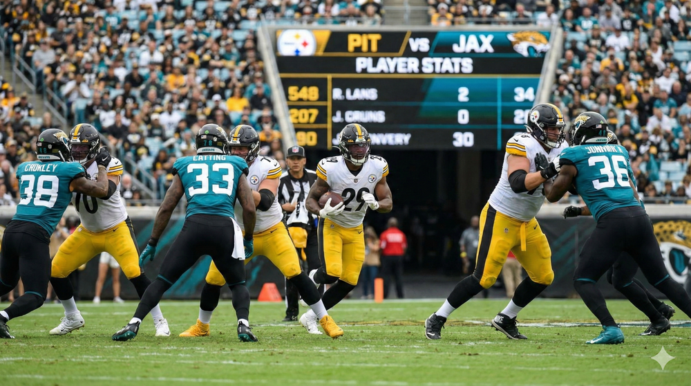 Pittsburgh Steelers vs Jacksonville Jaguars Match Player Stats
