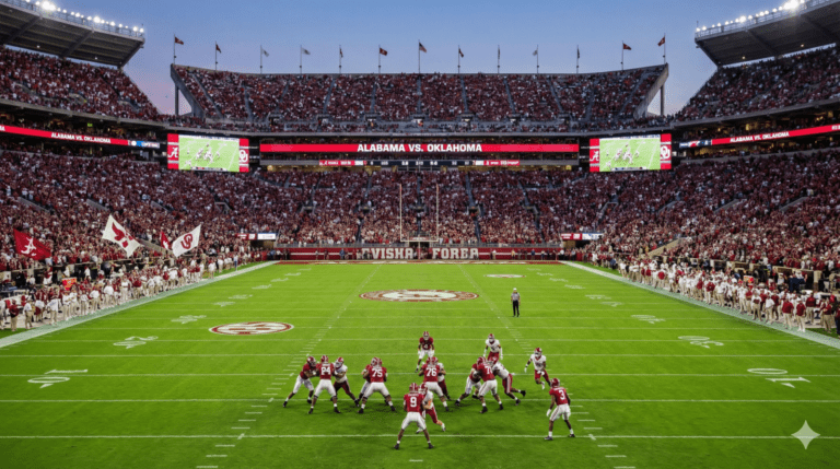 Alabama Crimson Tide Football vs Oklahoma Sooners Football Stats