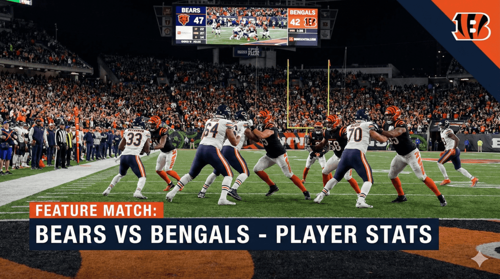 Chicago Bears vs Bengals Match Player Stats