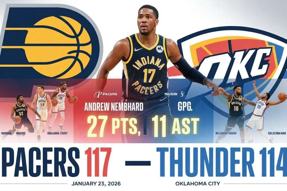 Indiana Pacers vs Oklahoma City Thunder Match Player Stats
