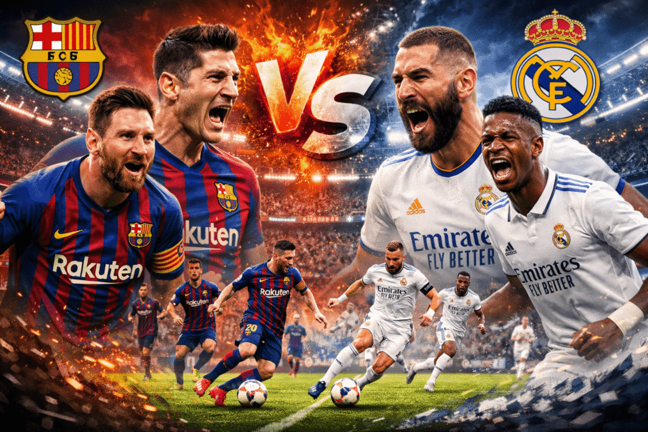 FC Barcelona vs Real Madrid Lineups
