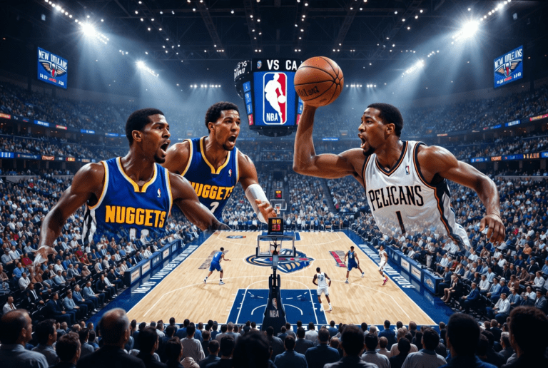 Denver Nuggets vs New Orleans Pelicans Timeline