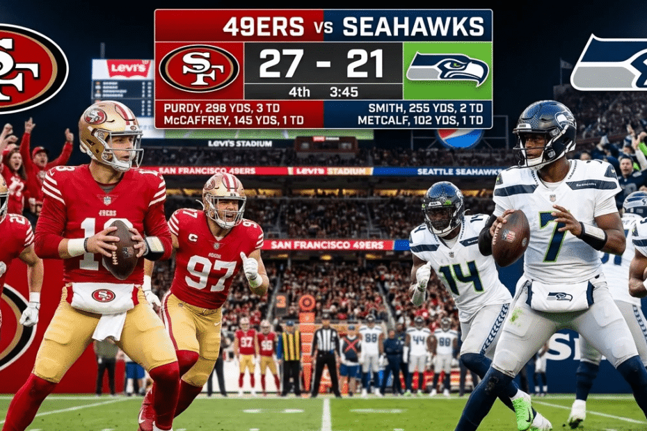 49ers vs Seahawks Match Player Stats