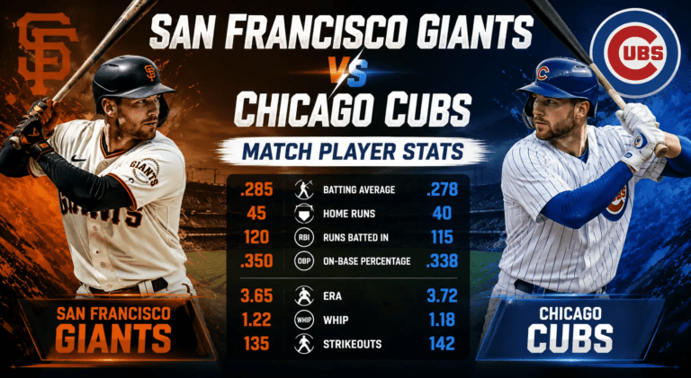 Giants vs Cubs Player Stats