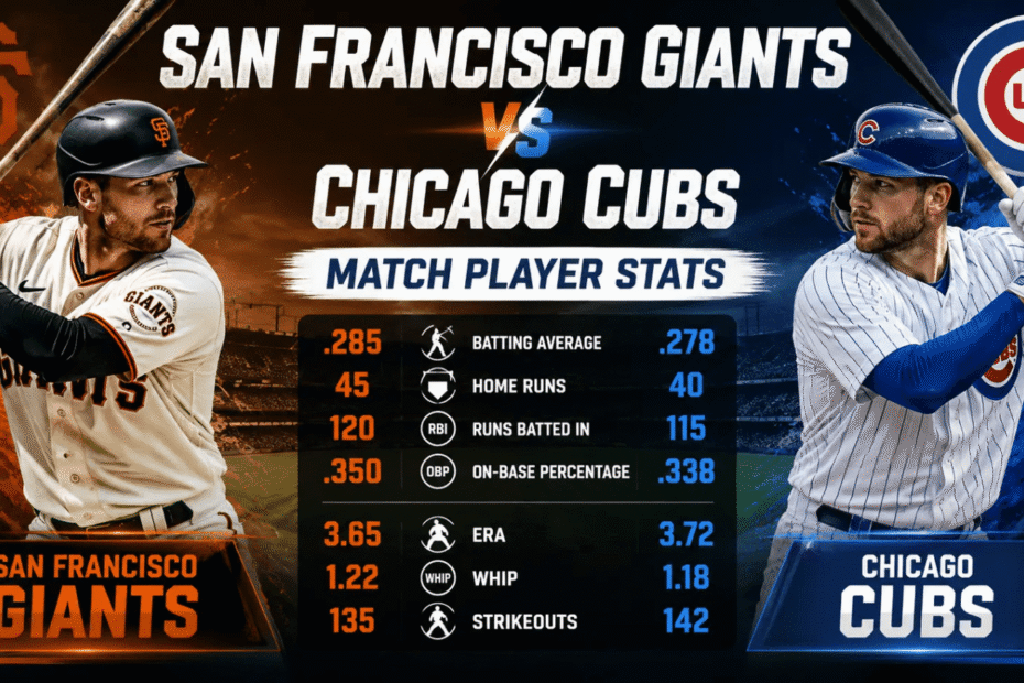 Giants vs Cubs Player Stats
