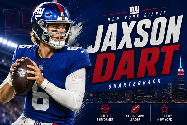 Jaxson Dart New York Giants quarterback